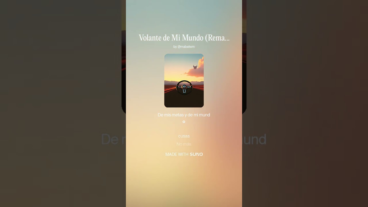 VOLANTE DE MI MUNDO: El himno definitivo para tomar el control de tu vida 🎬🔥MW AI CREATIONS