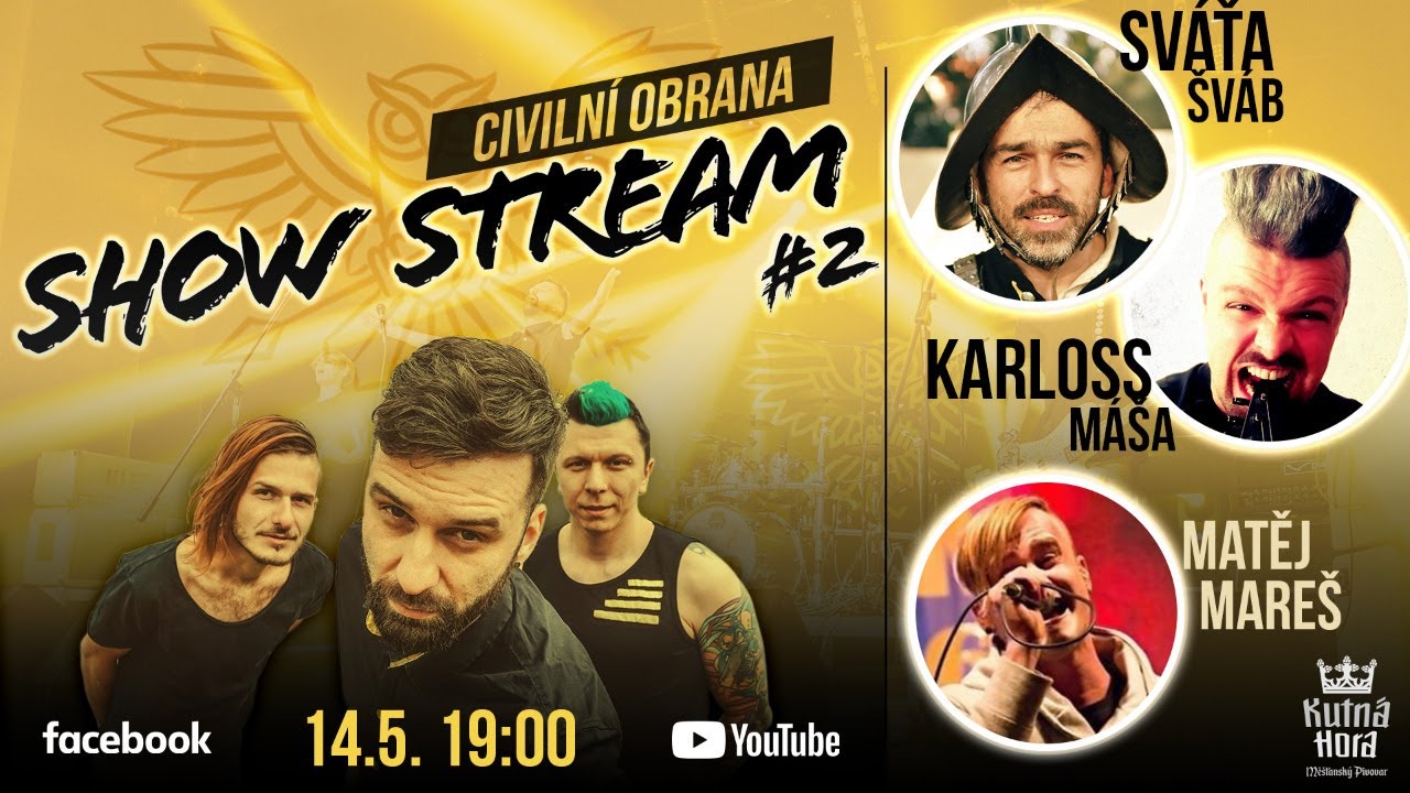 ShowStream #2 - Sv&aacute;ťa &Scaron;v&aacute;b, Karloss M&aacute;&scaron;a, Matěj Mare&scaron;