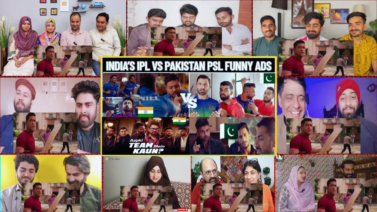 Indian IPL Funny Ads Vs Pakistani PSL Funny Ads | IPL Vs PSL Ads | Pakistani Reaction MASHUP