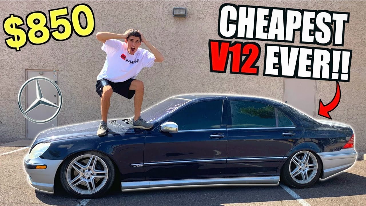 I Bought a TOTALED V12 Mercedes For $850 At Salvage Auction SIGHT UNSEEN!