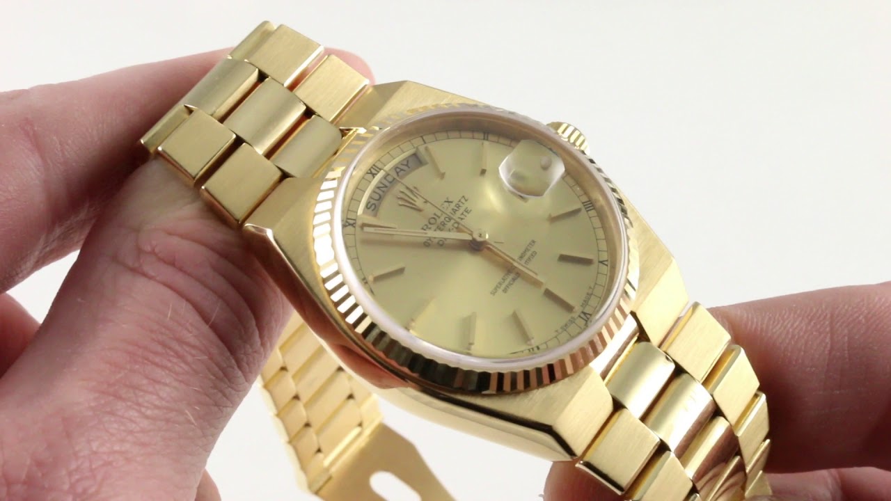 Vintage Rolex Oysterquartz Day-Date 19018 Luxury Watch Review