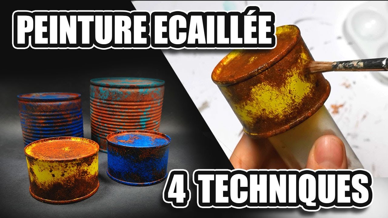 PEINTURE EFFET ROUILLE & ÉCAILLÉE | 4 techniques comparées