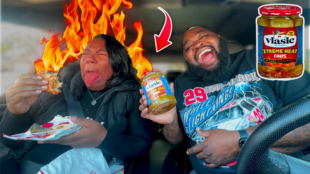 Putting The World's Hottest Pickle's On My Wife's Chicken Sandwich *HILARIOUS REACTION*