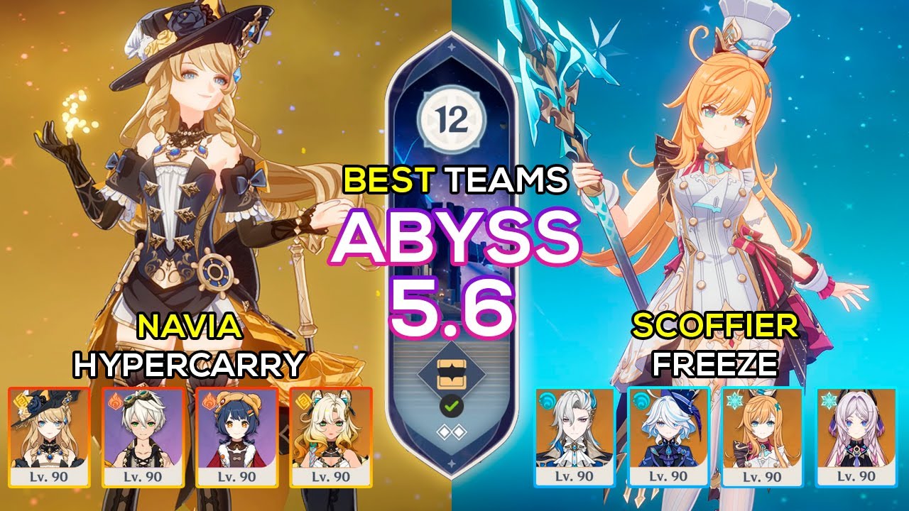 C0 Escoffier Freeze & C0 Navia Hypercarry | Spiral Abyss 5.6 | Genshin Impact