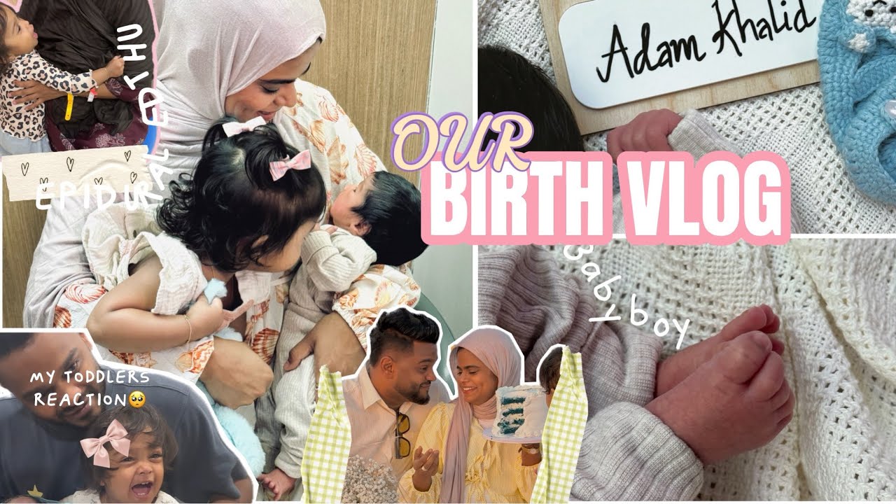 OUR BIRTH VLOG🤰👶| ADAM KHALID | mother of 2 under 2 | Nuzy Ajmal