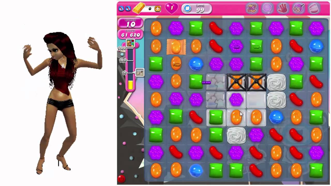 Candy Crush - How To Beat Level 99 in Candy Crush Walkthrough Saga - No Boosts