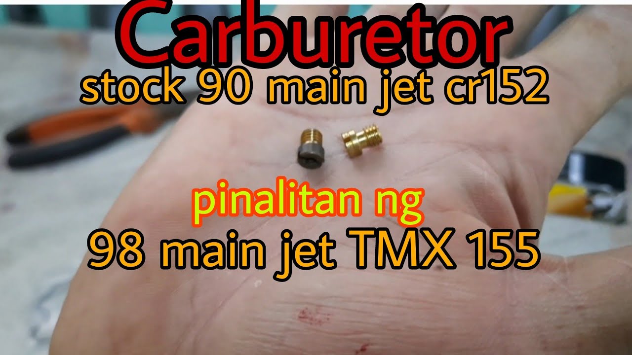 main jet sa carburator ng keeway cafe racer 152 pinalitan ng pang TMX 155
