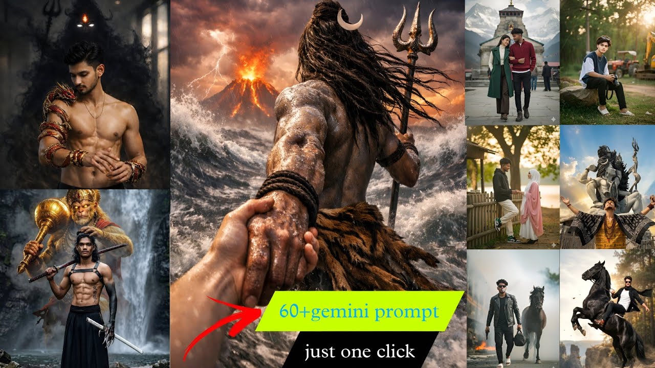 60+ GEMINI AI PROMPTS || CHATGPT TRENDING PHOTO EDITING PROMPT | AI PHOTO EDITING PROMPT 100% WORK 🔥