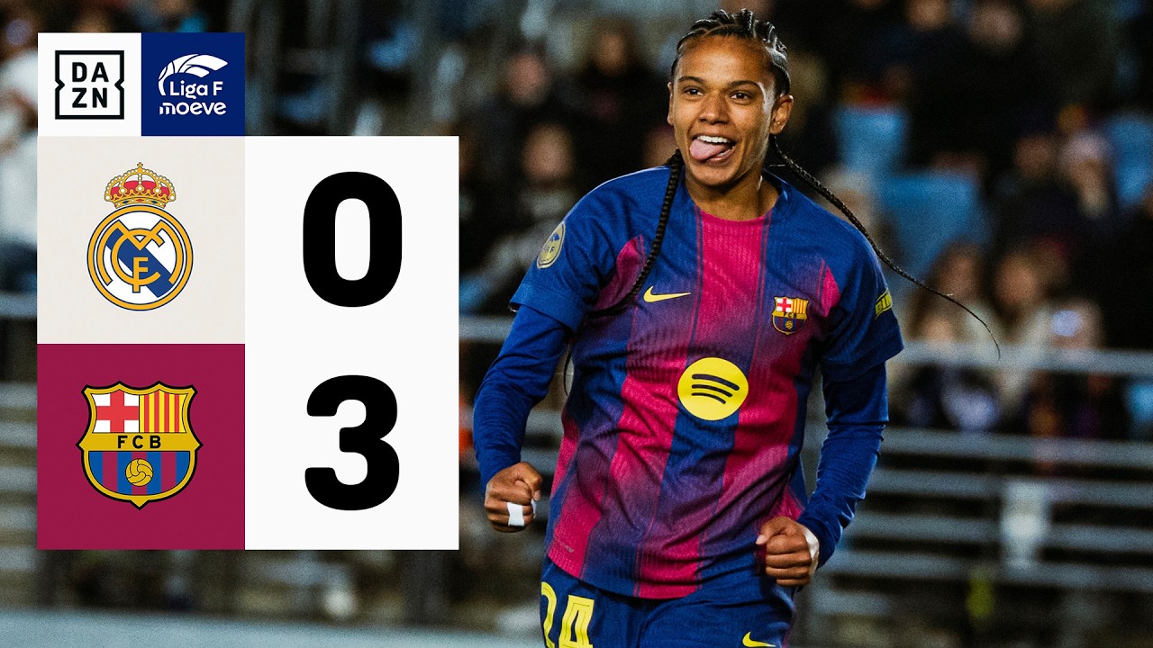 Real Madrid vs FC Barcelona (0-3) | Resumen y goles | Highlights Liga F