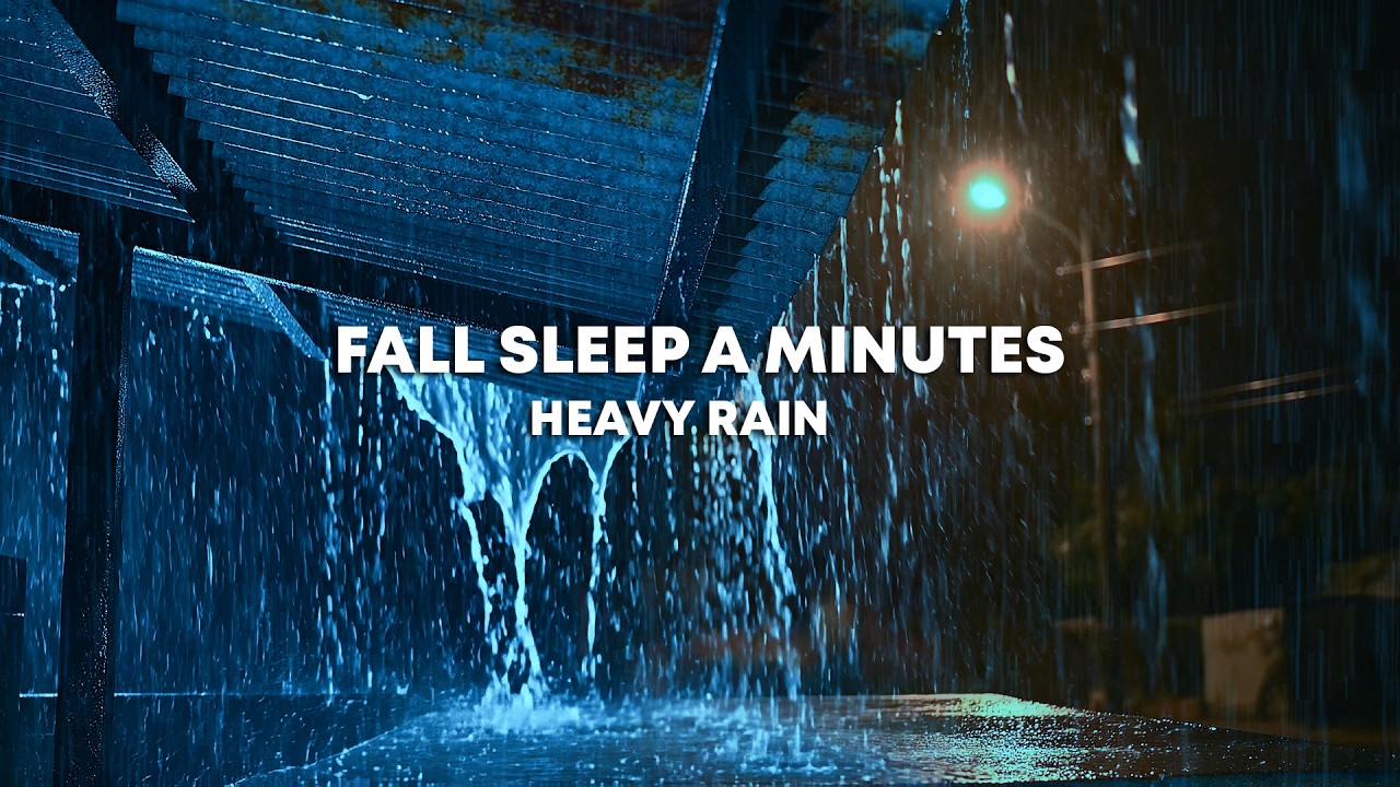 Heavy Rain on Tin Roof | Fall Asleep in Minutes