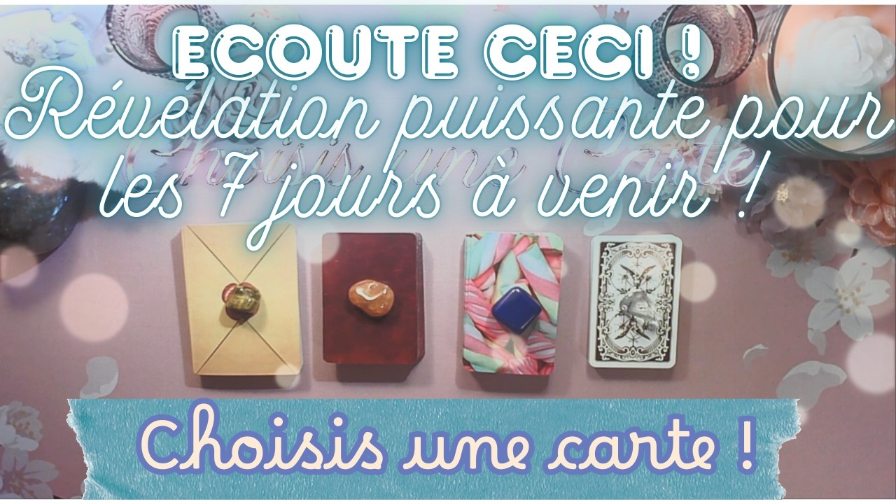 💌Révélations puissantes pour les 7 jours à venir ! 💌❄️🌟 Guidance intemporelle et Collective 🤍