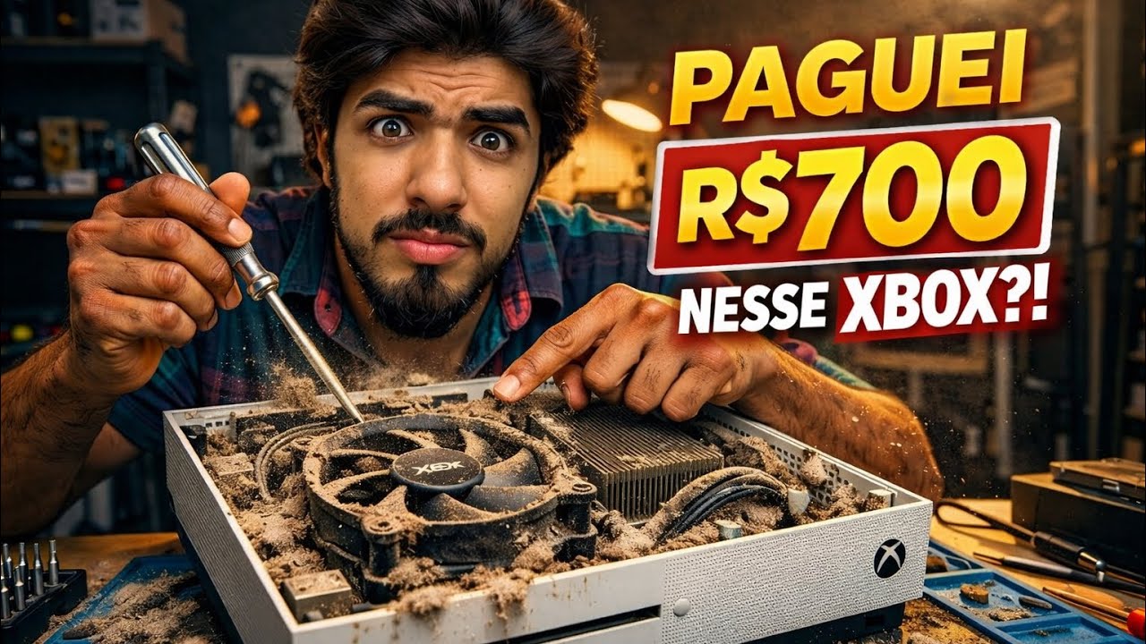 Comprei um Xbox One S usado por R$700... fiz isso antes de usar