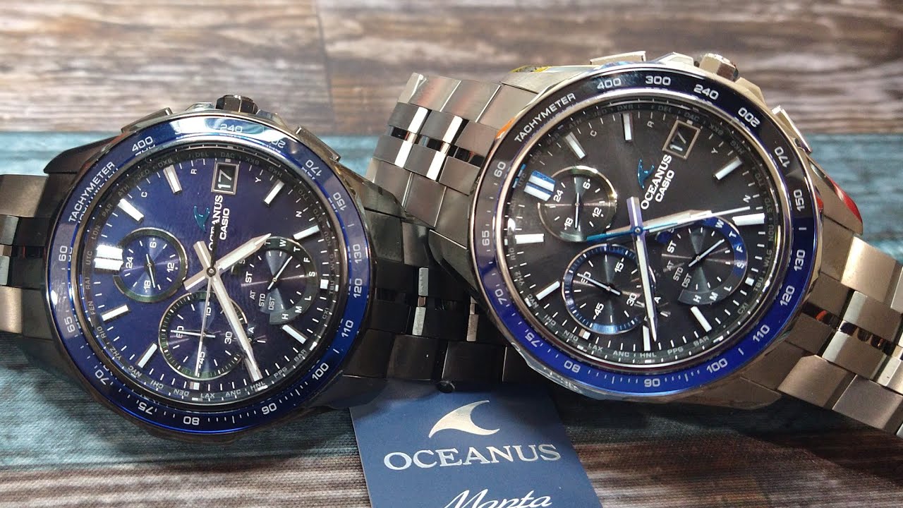 Casio Oceanus Manta Elegance OCWS7000B-2A & OCWS7000-1A