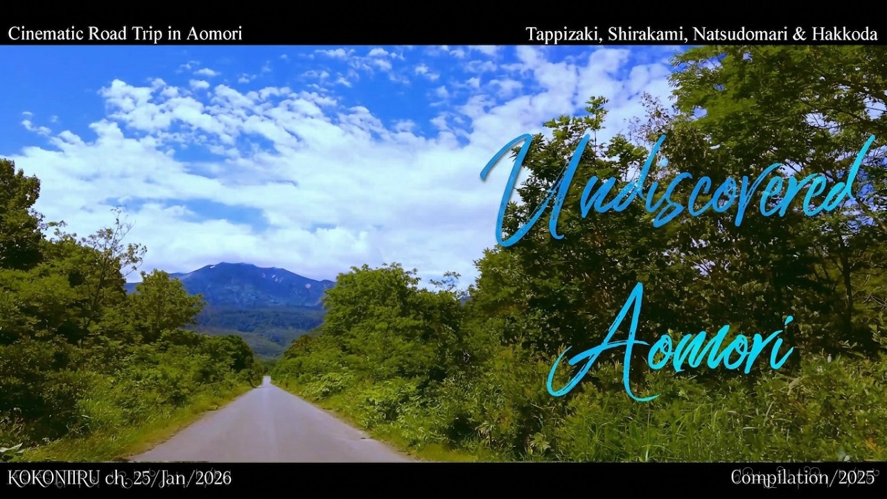 【シネマティック旅】青森絶景ロードムービー☀️龍飛崎・白神山地・夏泊半島・八甲田山麓を車で走る【総集編/2025】