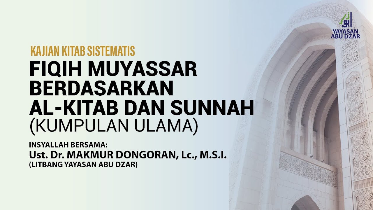 Fiqih Muyassar Berdasarkan Al-Kitab dan Sunnah (Kumpulan Ulama)