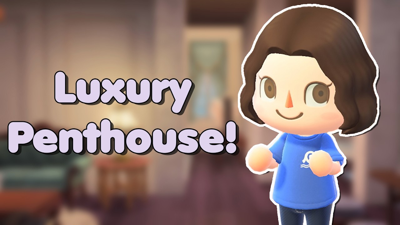 Designing a LUXURY PENTHOUSE in Animal Crossing!