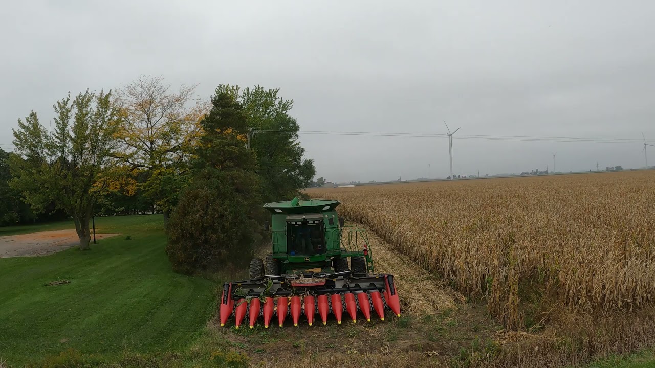 Huge Loads - Trucks - Windmills - John Deere 9860 STS - Geringhoff Rota Disc Elite XL - Demco 1050