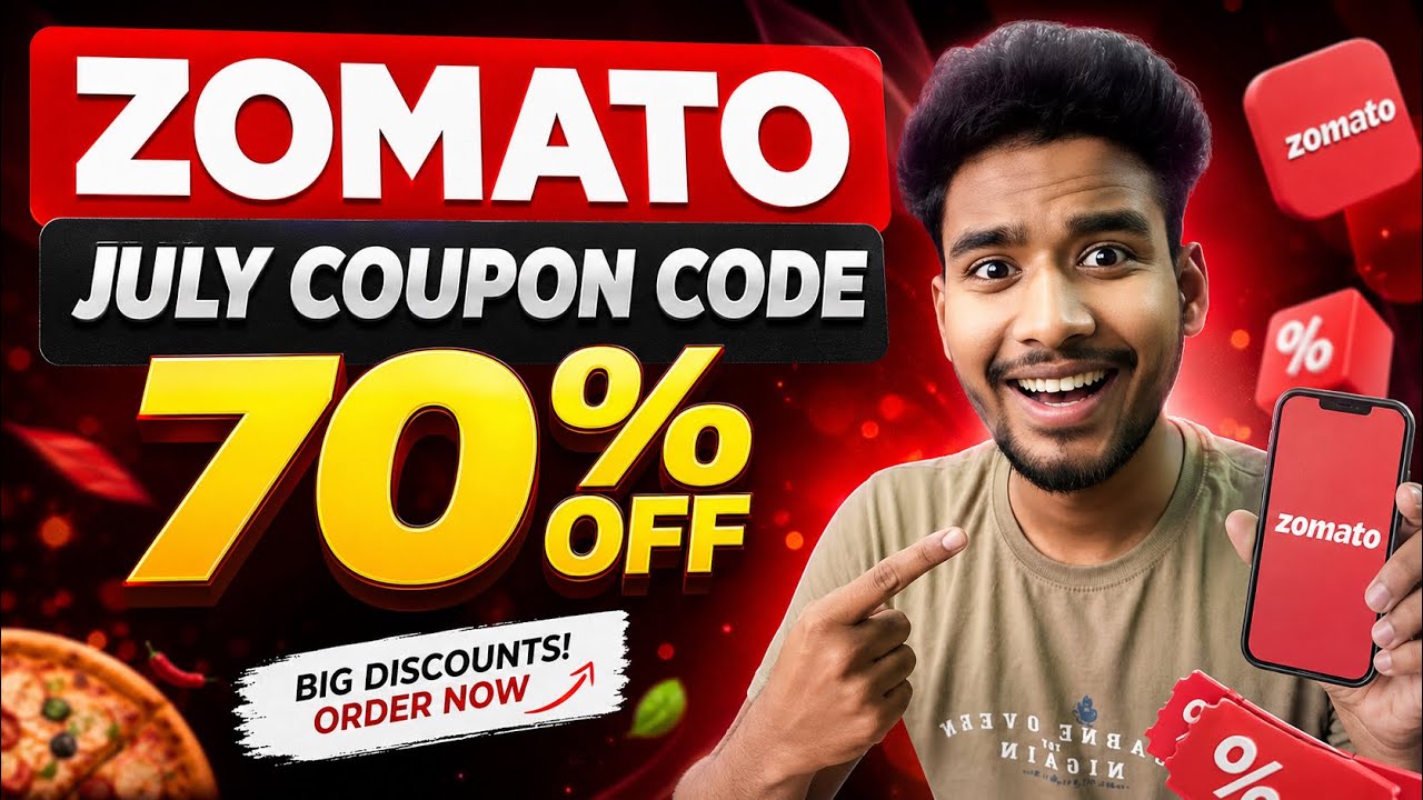 🔥 Zomato Coupon Code Today | Get Up to 70% OFF 🍕 Latest Working Deals & Promo Codes 2026 💥