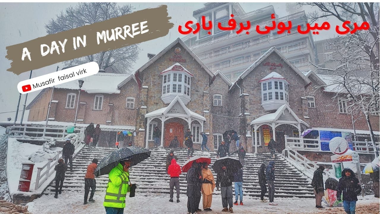 Heavy snowfall in Murree Mall Road | Winter Trip | beautiful Galyat Travel Pakistan