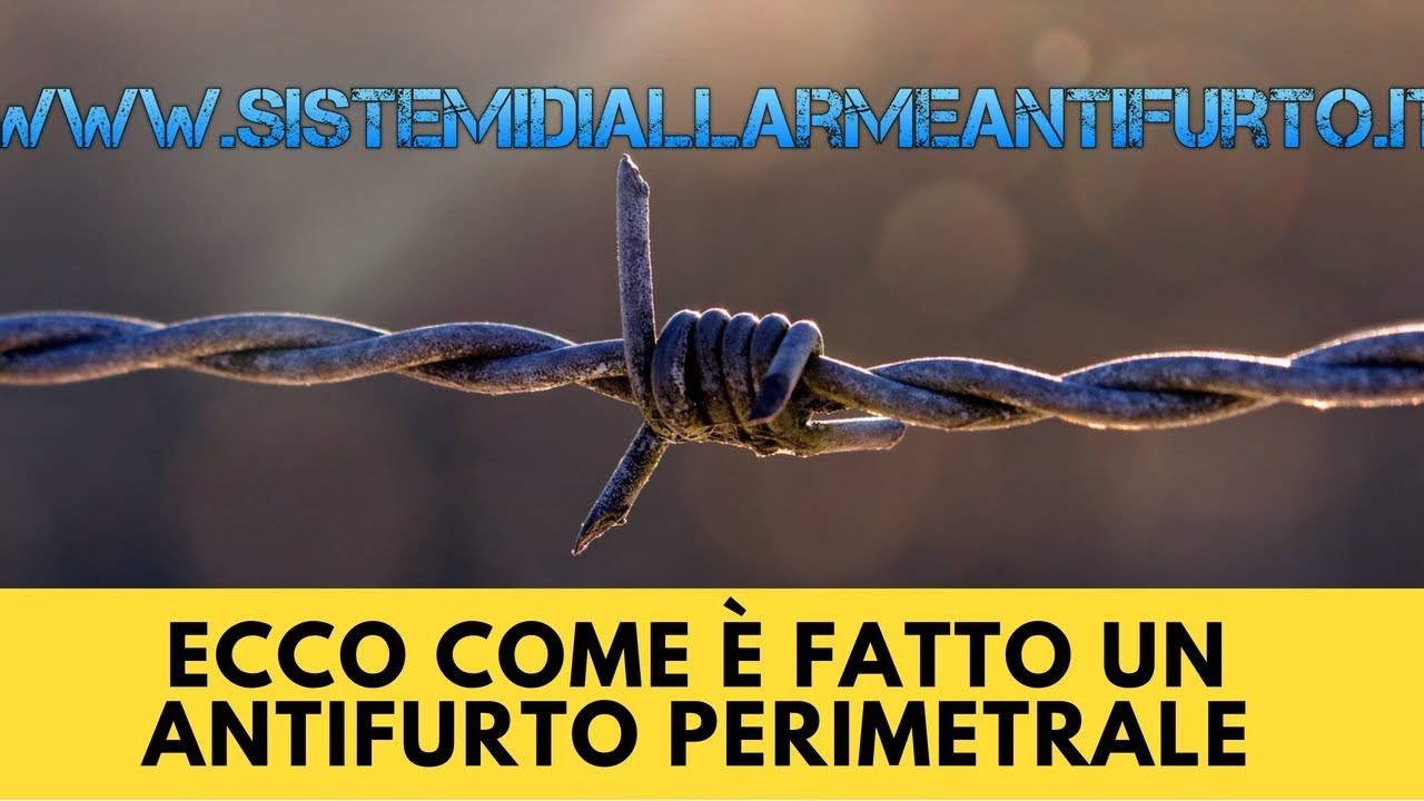 ESEMPIO DI SISTEMA DI ALLARME ANTIFURTO PERIMETRALE - Remocon