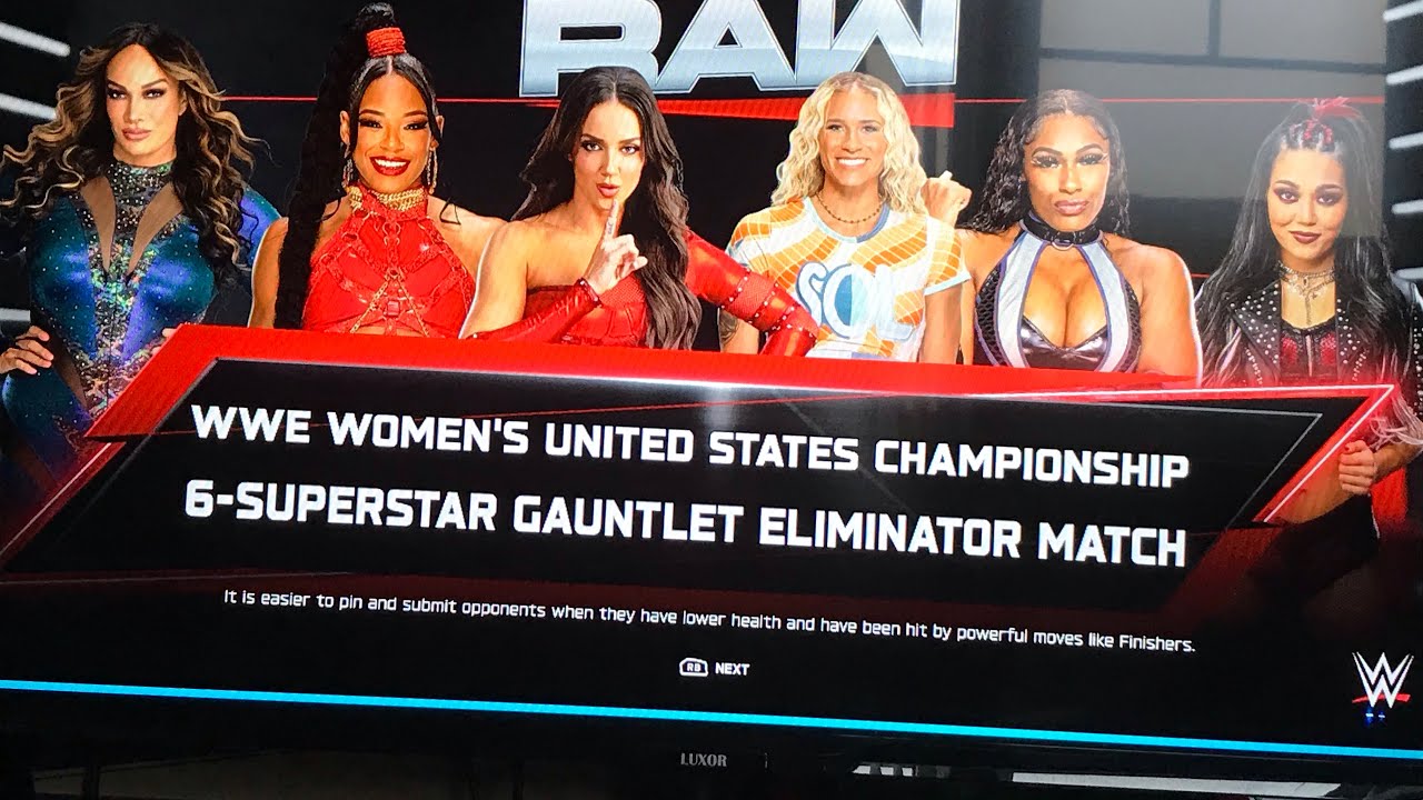 ￼Episode one￼ raw Women’s United States championship gauntlet match