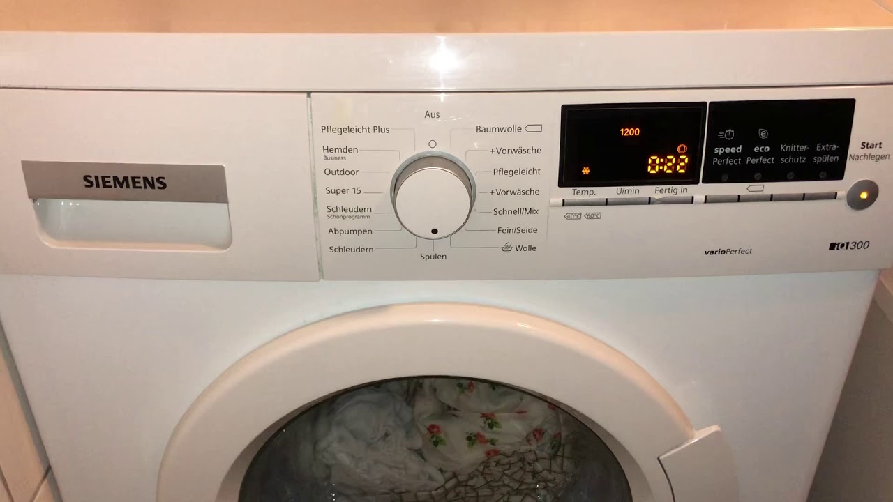 Siemens Waschmaschine, Fehler Code (F-21) l&ouml;schen und Waschmaschine repariert!