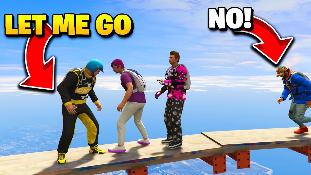 Winning The IMPOSSIBLE Foot Parkour Race In GTA V