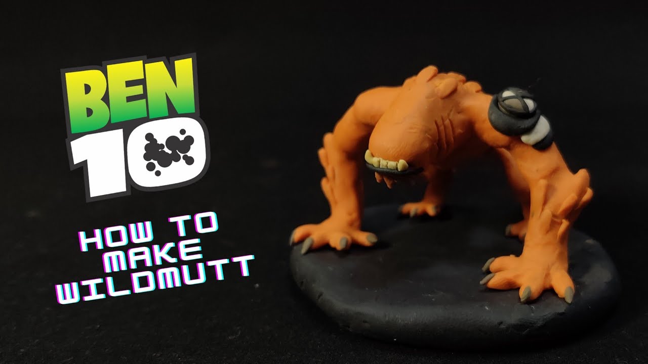 How to make wildmutt | from ben 10 | clay tutorial | easy to make