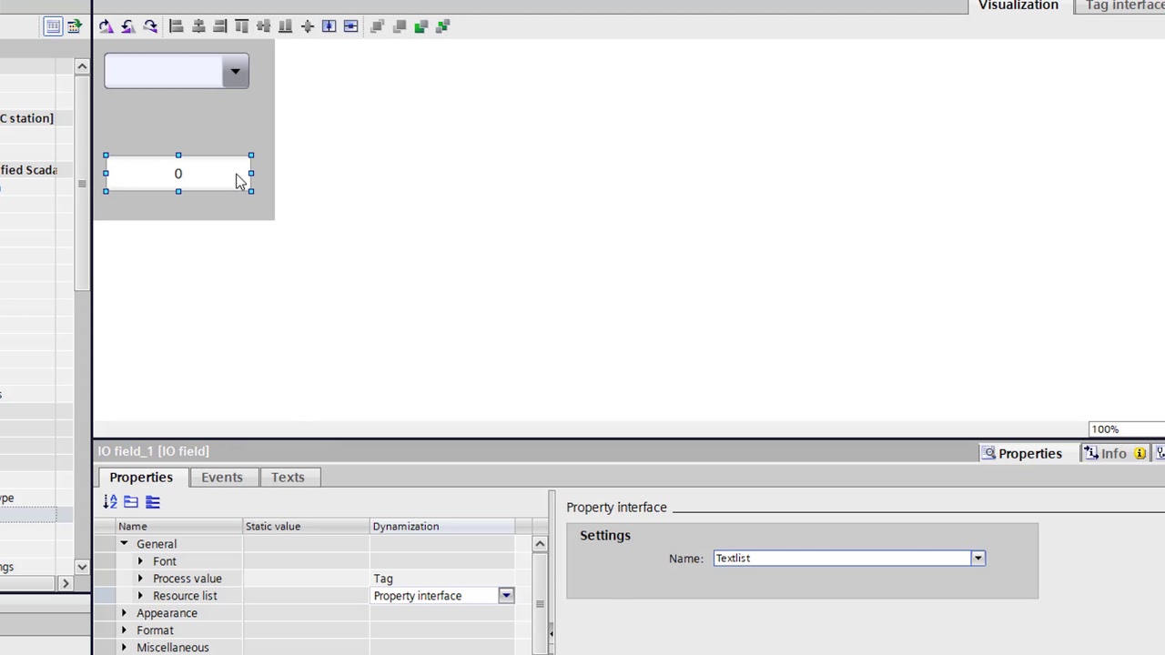 WinCC Unified V16 Faceplate: Part 6/9, use the property interface to connect a 