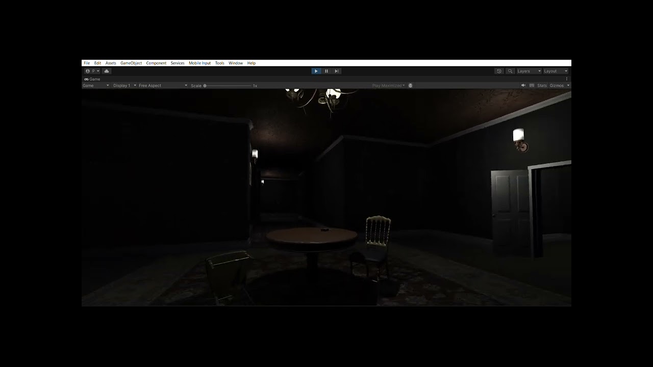 Horror Mansion level designed in unity
