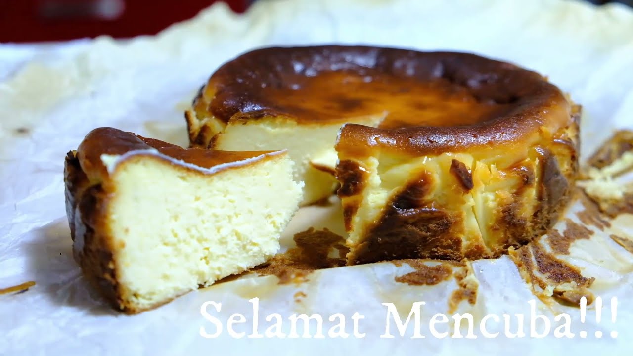 Durian Burnt Cheesecake | Resepi mudah