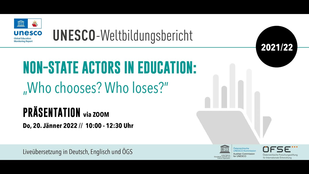 Nationale Präsentation des UNESCO-Weltbildungsberichts 2021/22 – 