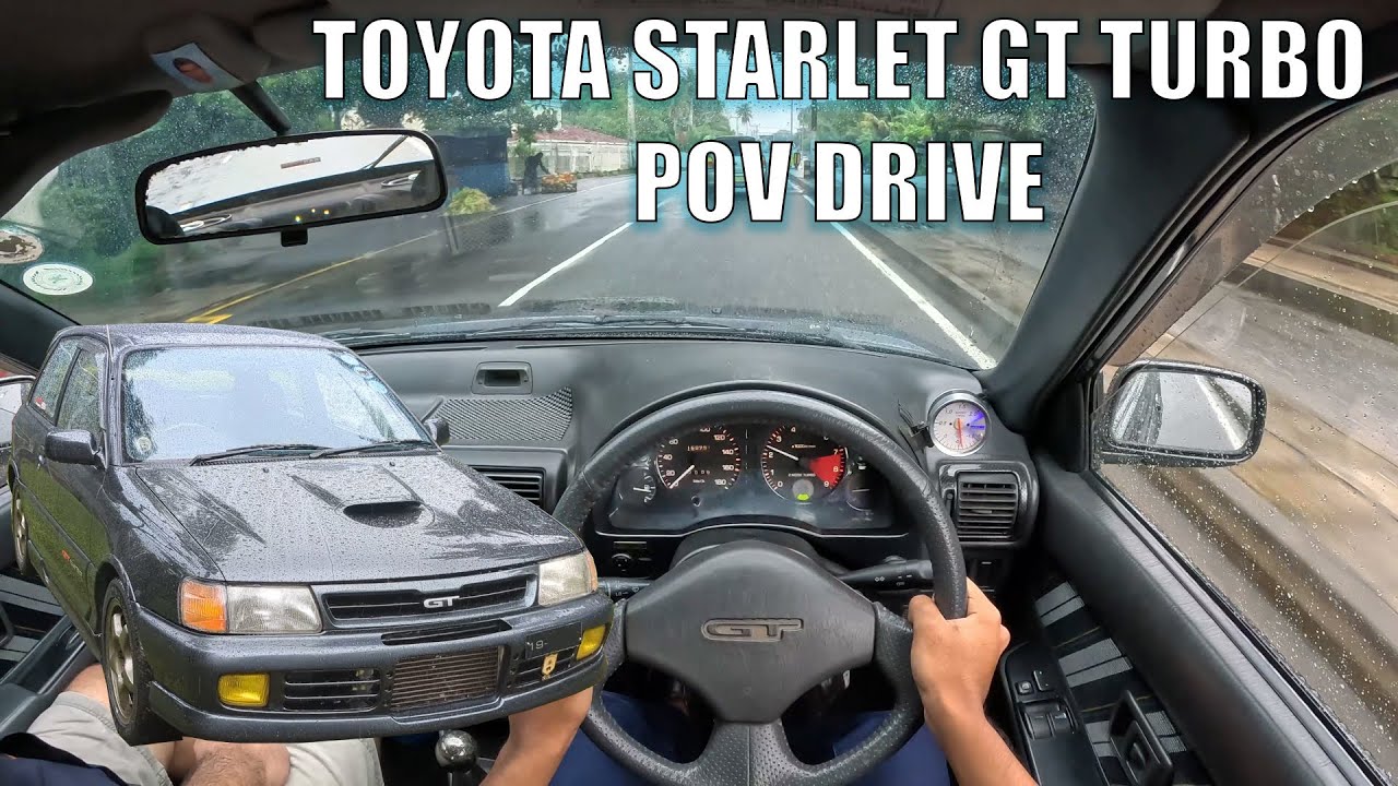 Toyota Starlet GT Turbo EP82 POV Drive ටොයෝටා ස්ටාර්ලට් GT