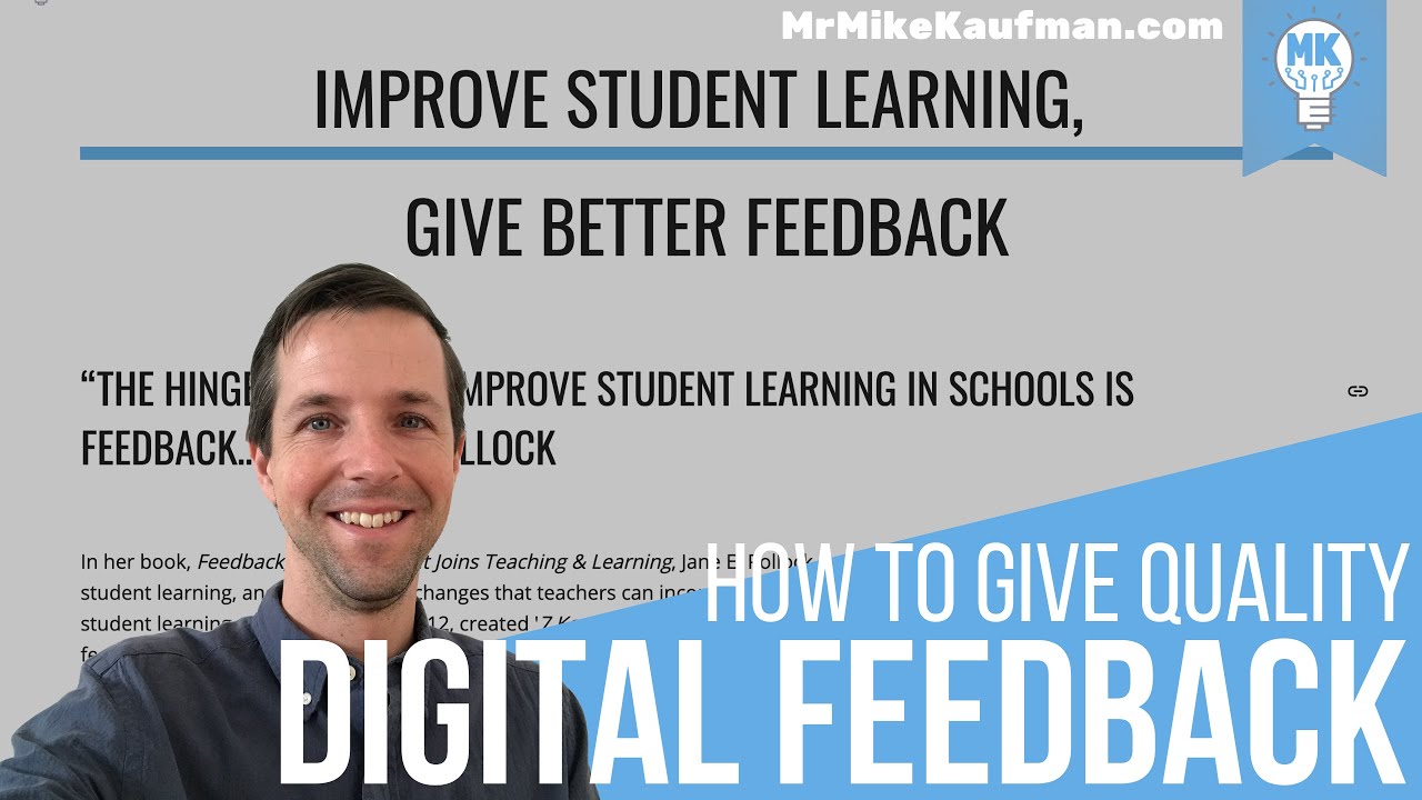 Give Quality Digital Feedback for Distance Learning