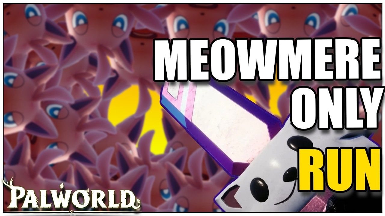 I Attempted to BEAT PALWORLD Using ONLY MEOWMERE...Here's What Happened