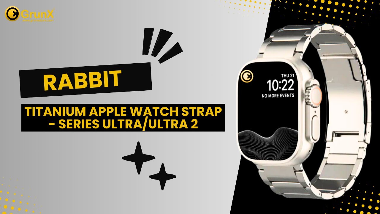 Rabbit - Titanium Apple Watch Strap - Series Ultra/Ultra 2 | GrunX