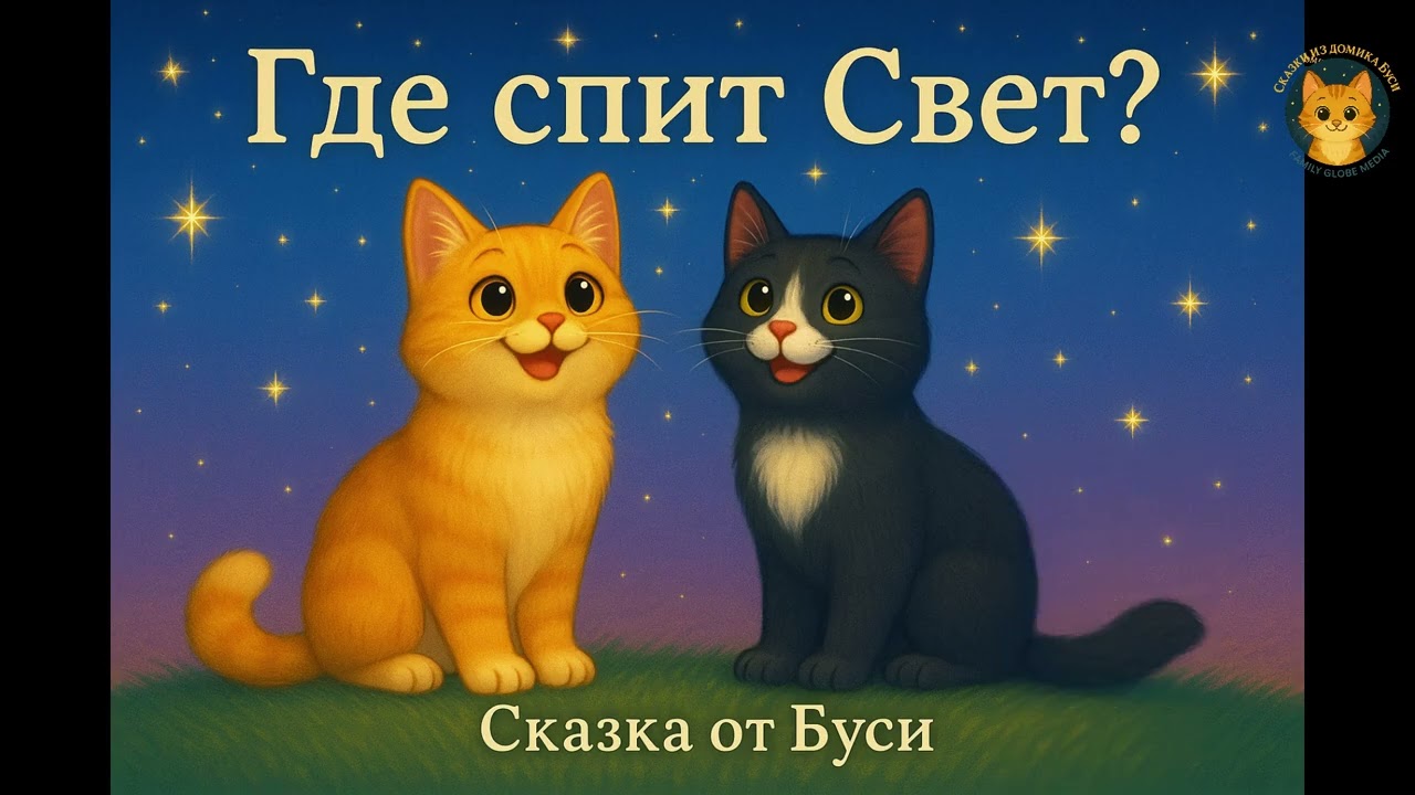 Добрая сказка о Бусе и Ваське: где спрятался свет?