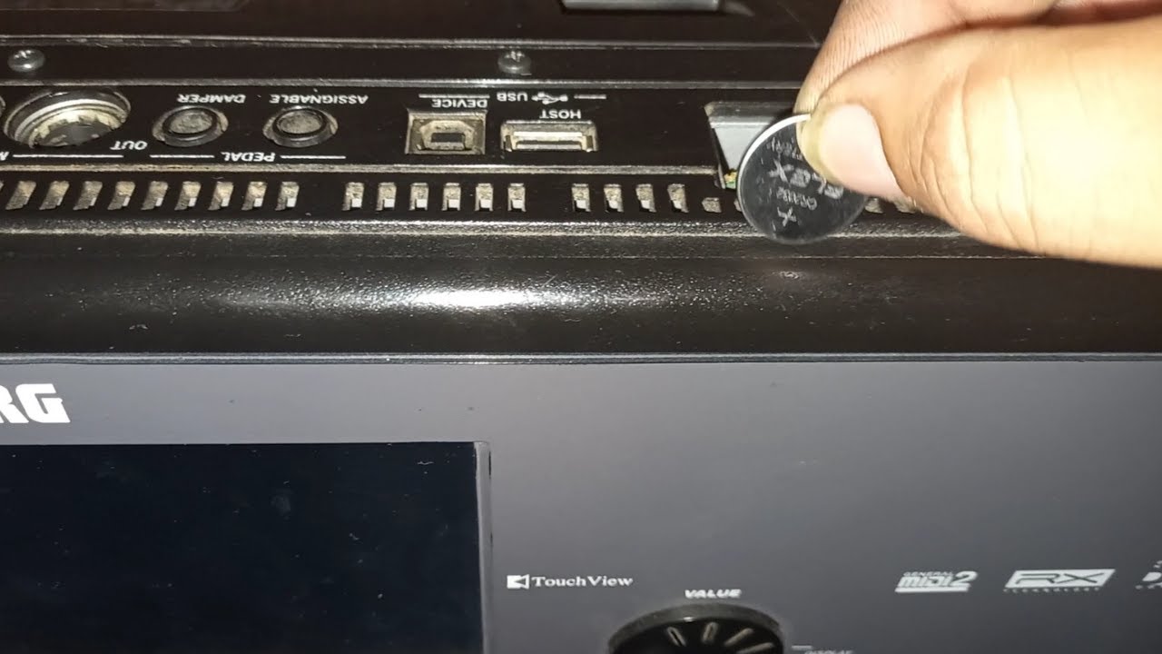 troca da Bataria interna do korg pa600