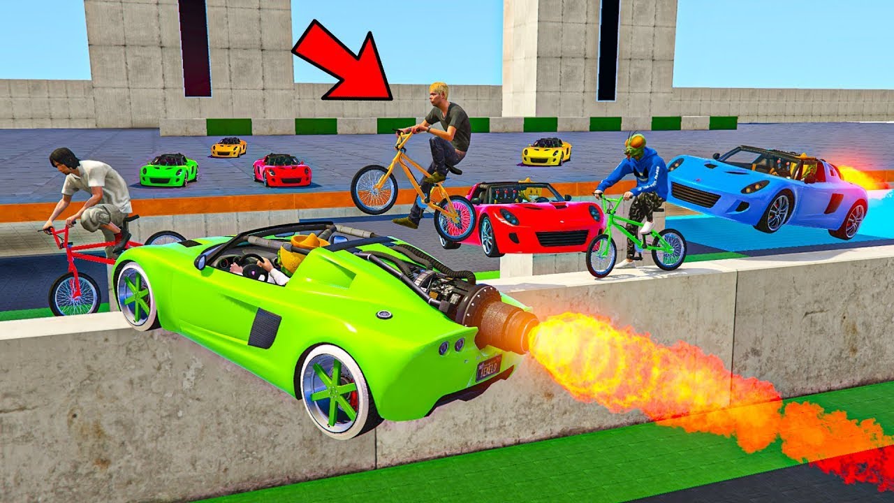 CORRE O TE ATROPELLO EN BICI! RISAS Y JUGADAS ÉPICAS! - GTA 5 ONLINE