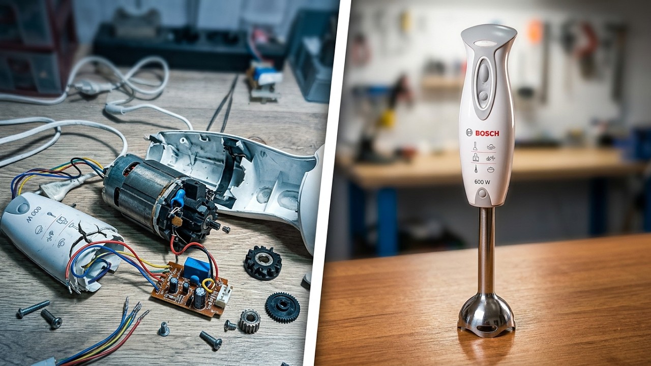 Как разобрать, ремонт блендера Bosch 6700/04