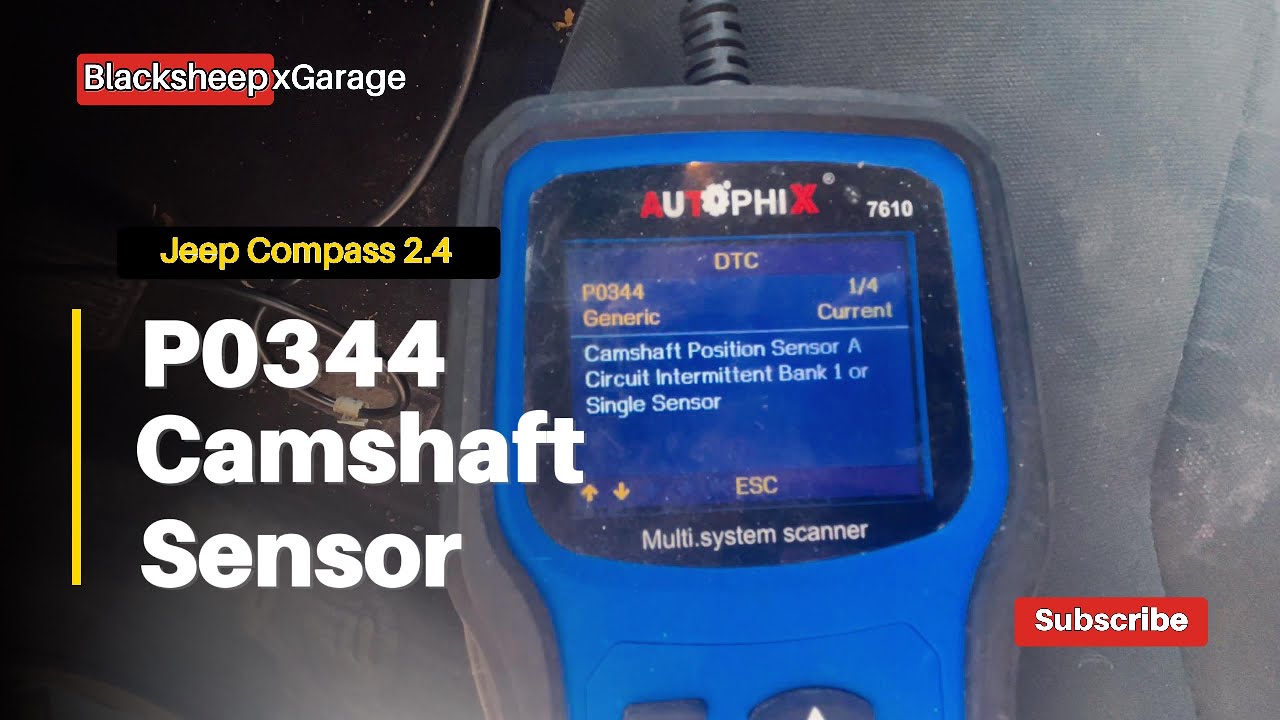 How to Fix P0344 Code on Jeep Compass | Replace Camshaft Position Sensor Plug (2.4L MultiAir)