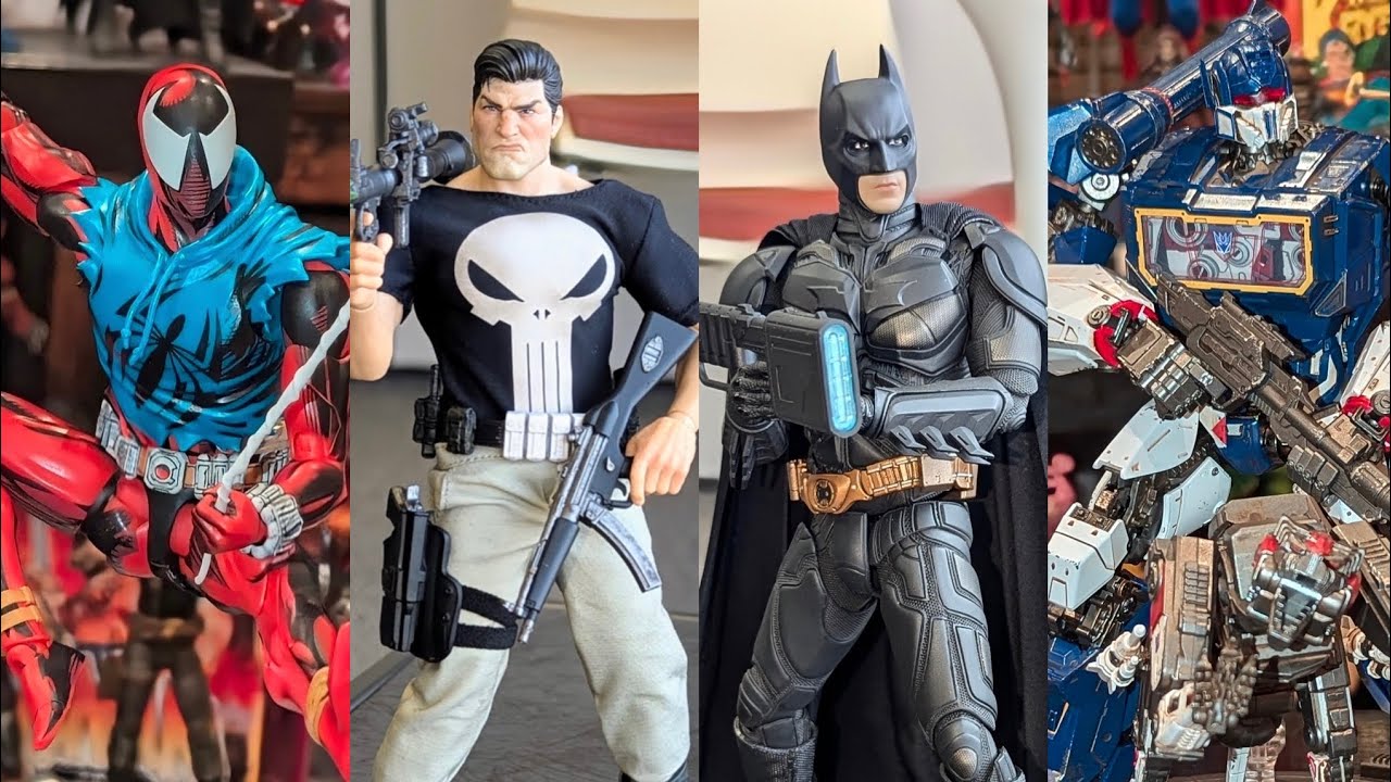 New Spider-Man, Batman, Transformers, Punisher action figures review in stock Titan Toyz 
