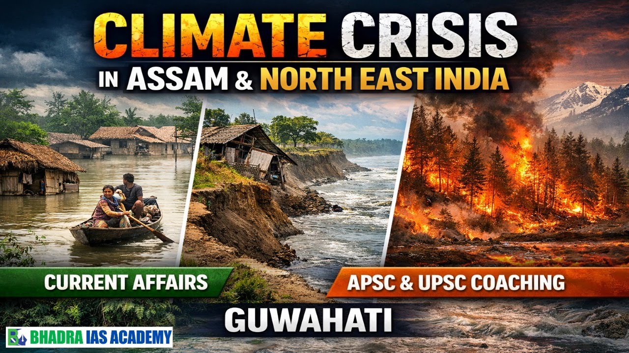 Climate Crisis in Assam & North East India | Current Affairs | Best APSC & UPSC Coaching in Guwahati