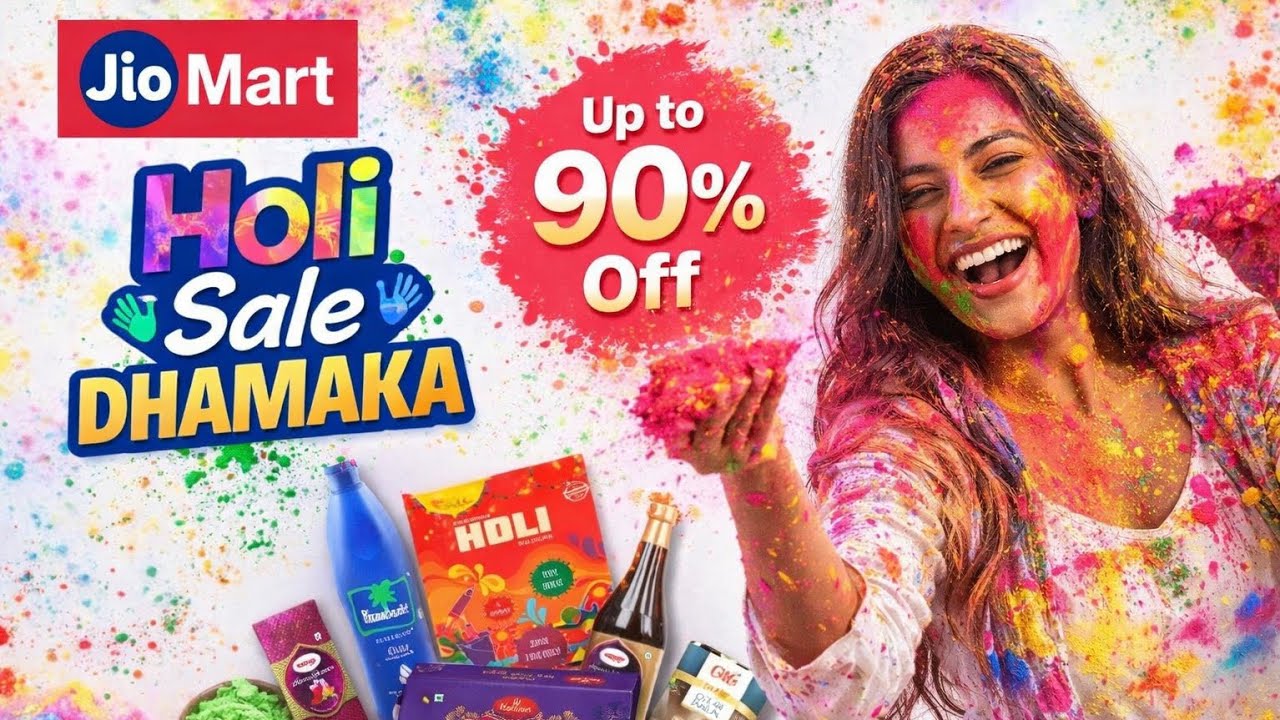Jiomart Holi Sale 2026 Offers | Jio Mart Coupon code 100 off Today