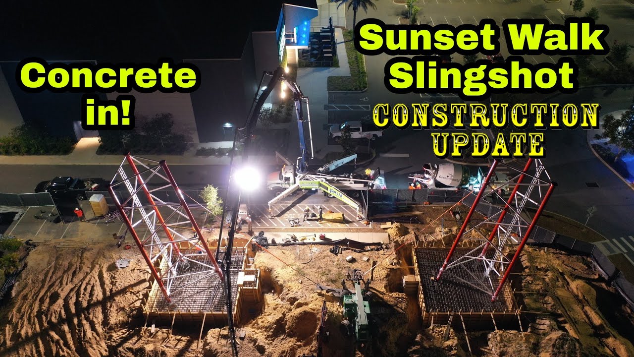 Sunset Walk Slingshot Construction Update 6.1.21 CONCRETE IS IN!