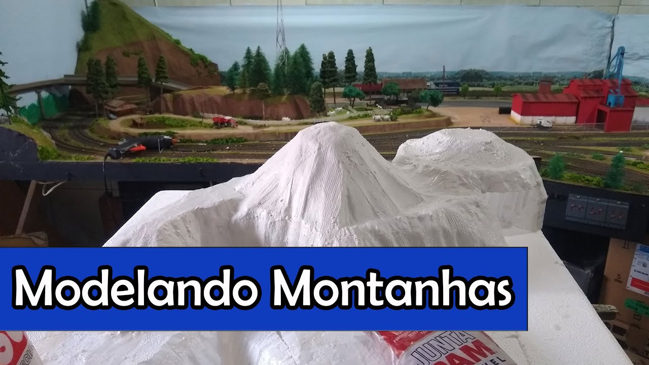 Modelando as montanhas da maquete vídeo 2