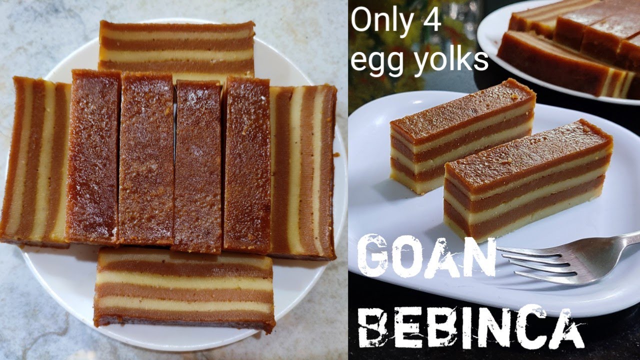 Goan Bebinca/Bibik with only 4 egg yolks and weighs 650gms#Christmas special Goan pudding Recipe