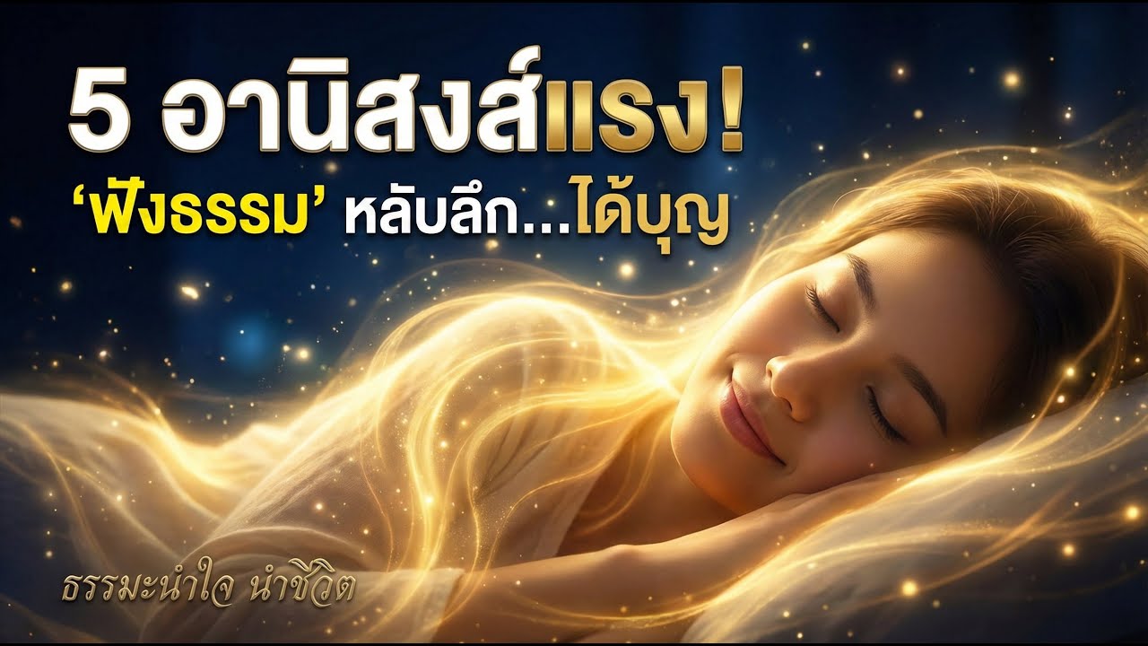 5 อานิสงส์การฟังธรรม ล้างตะกอนใจให้ใส สะสมบุญแม้ยามหลับ | ธรรมะนําใจ นําชีวิต