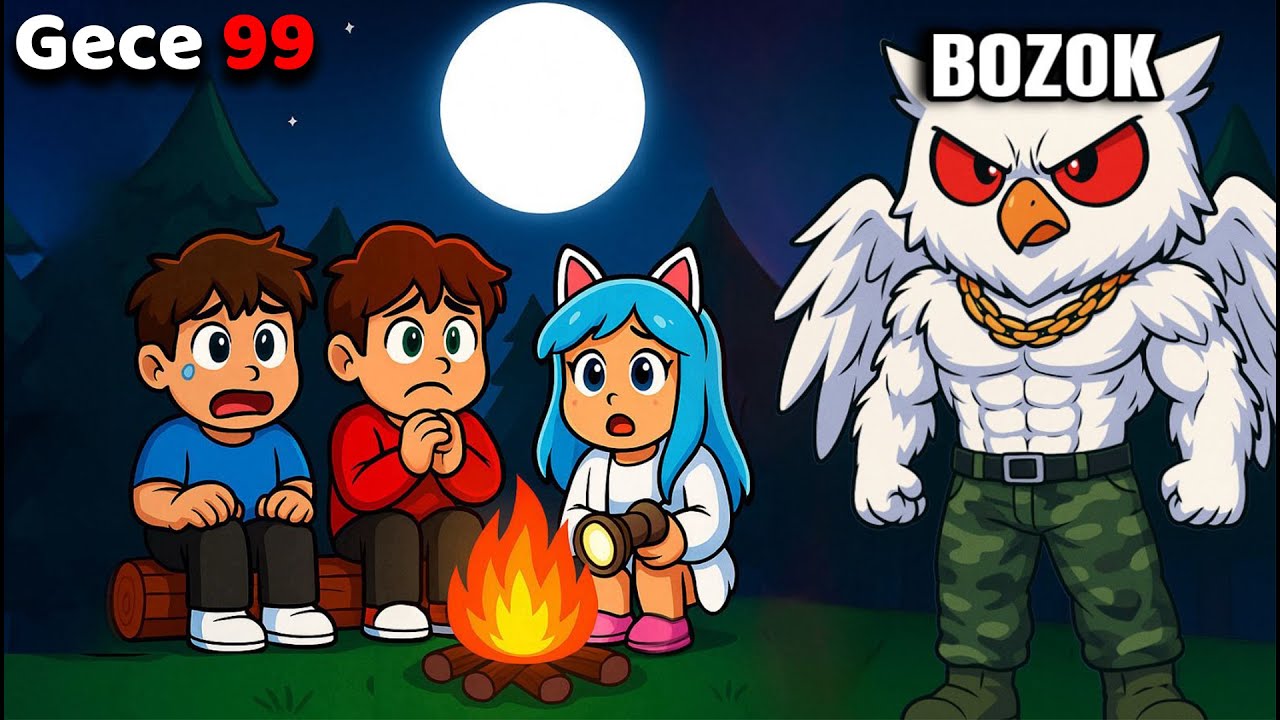 Ormanda 99 Gece'de BAYKUŞ OLDUM... ROBLOX 99 NIGHTS IN FOREST 😱🌲RP