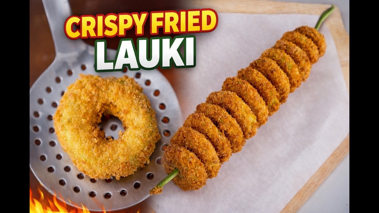 करारी लौकी का टेस्टी नाश्ता | Crispy Fired Lauki ka Nashta | Kunal Kapur Veg Snacks Recipe
